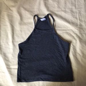 Gray halter top
